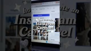 how to create instagram carousel in canva #shorts #canva #graphicdesign
