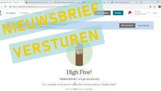 Instellingen om je eerste MailChimpnieuwsbrief te versturen | MailChimp tutorial in het Nederlands