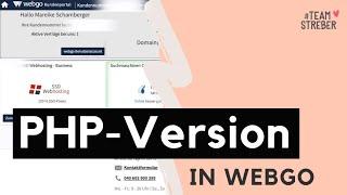 PHP Version ändern bei Webgo