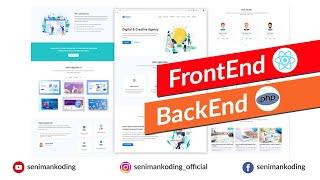 Website FrontEnd ReactJS and BackEnd PHP - Template Agency Demo