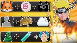 ANIME EMOJI QUIZ : Guess 60 CHARACTERS from NARUTO | Level Easy - Hard  | Naruto quiz 
