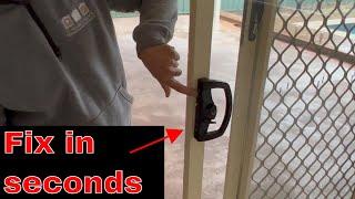 How to fix loose sliding patio door handle