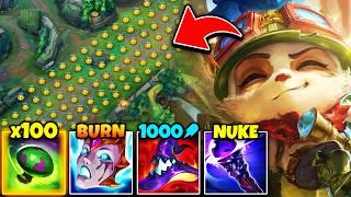 Teemo but I place Shrooms the whole game... (1000 AP SHROOMS)