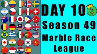 Marble Race League Season 49 Day 10 Marble Race in Algodoo / Marble Race King