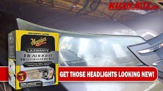 Restore Your Headlights To Crystal Clear With Meguiar's Ultimate Kit! | Kleen-rite