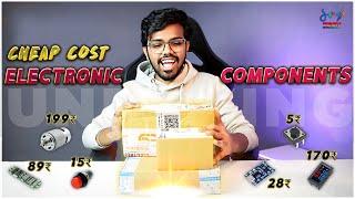 Unboxing Of Electronic Components in Telugu | Cheap Cost | Tech with Maddy