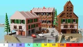 Coastal Town - 10 Earthquakes Comparison