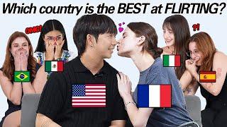 6 BEST FLIRTING LINES from different countries! Which country flirt Guys best?