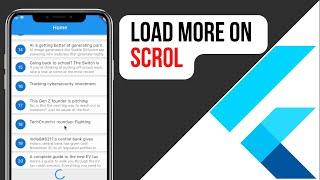 Flutter Pagination | Load more on scroll | Building Feature in Flutter