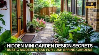 Hidden Mini Garden Secrets: Rustic Modern Ideas for Lush Spring Gardens in Tiny Spaces