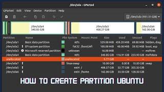 How to create a partition Ubuntu