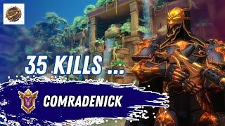 35 Kills Comradenick VII Spring Loaded  (Grandmaster) - Paladins Competitive Gameplay