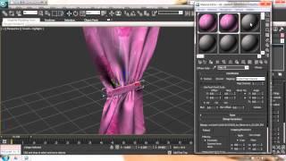 How  to  make  curtain in  3d max (720p)HD