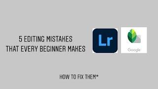 5 Editing Mistakes That Every Beginner Makes |  Here’s how to avoid them| Its Ax01