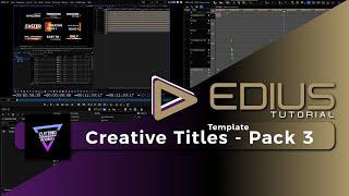 EDIUS - Cutting Room Fx / Creative Titles Pack 3