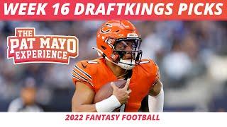 2022 NFL Week 16 DraftKings Picks | Xmas Day NFL  DraftKings | Giveaway Winner