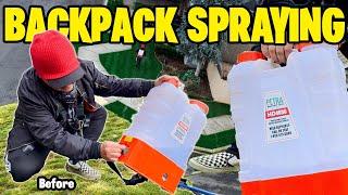 Backpack Spray your lawn! Best way to green up your lawn is to spoon feed! Just in time for spring!