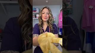 Gold NITRILE Gloves #asmr ##relax #gloves #asmrgloves #asmrvideos #asmrglovesounds #asmrtriggers