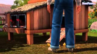 Tim the Sim is testing the The Sims 3 Chicken Coop