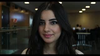 Lilas, a Syrian girl, talks about adapting to her new life in Norway