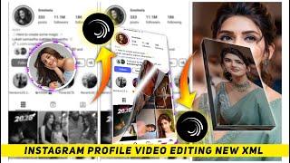 Instagram Profile Video Editing Alight motion | New Instagram Trending Video Editing | Alight motion