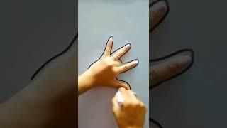 Fox with hand #shorts #shortvideo #viral #ytshorts #trending #art