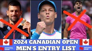 2024 Canadian Open - Men's Entry List