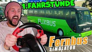 Ich arbeite 1 TAG ALS BUSFAHRER BEIM FERNBUS SIMULATOR (mit Lenkrad)! Schlimmste Reise jemals...