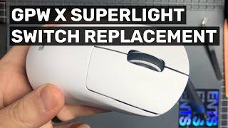 G Pro Wireless X Superlight Switch Swap with Kailh GM 4 Mouse Switches