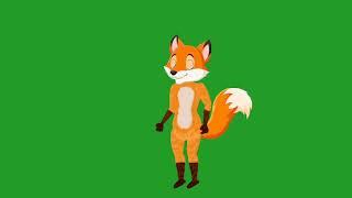 02 fox man green screen cartoon character green screen cartoon free