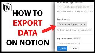 How to Export Data in Notion