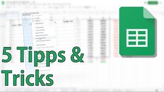 5 Tipps & Tricks für Google Sheets - Tutorial