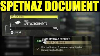 How to "find the spetnaz documents in the koschei complex alpha cluster" |  Spetnaz Exposed DMZ