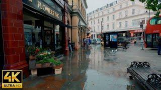 Rainy London Walk ️ [4K] Earl's Court to Gloucester Road