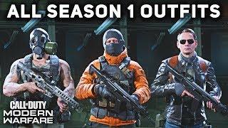 All Season 1 Operator Outfits & Uniforms (SHOWCASE) - Call of Duty: Modern Warfare