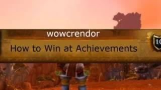 World of Warcraft: How to Win at Achievements (WoW Machinima 2023) | WoWcrendor