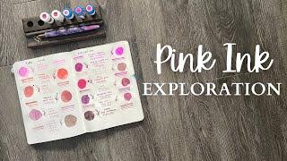 INK EXPLORATION // My pink (and maybe some not pink?) #fountainpenink collection