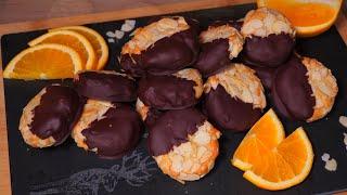  Cookie recipe for Christmas  Fantastic marzipan cookies with orange and chocolate!