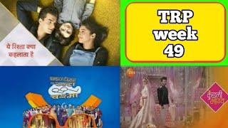 BARC TRP Rating Week 49 (2019) : Top 20 Shows (URBAN) | FULL TRP YRKKH, TMKOC, Bigg Boss 13