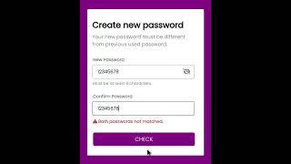 Confirm Password Validation Using Html Css And Javascript | Code With Harsh #shorts #html #css