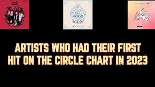 Artists who had their first hit on the Circle Chart in 2023 (so far)