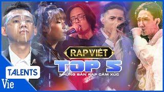 TOP 5 tiết mục RAP VIỆT lấy cạn nước mắt khán giả và HLV | Mai Ngô, Hydra, Nul, Gonzo, Lăng LD