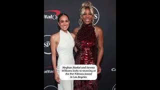 Meghan Markel and Serena Williams look so stunning at the Pat Tillman Award in Los Angeles