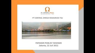 Public Expose | Pubex DKFT - Central Omega Resources Tbk. tahun 2022