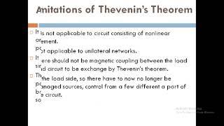 NA - ONLINE VIDEO LECTURE OF THEVENIN'S THEOREM