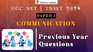 Cracking UGC NET | TNSET | Paper 1: Communication - Previous Year Questions Discussion