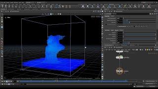 Suction Fluid | Houdini FLIP Simulation | Particle Fluid Self Tool #houdini #fluidsimulation