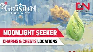 Genshin Impact Moonlight Seeker Locations - All Moonchase Charms & Chests Path of Stalwart Stone