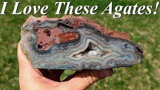 I Love These Agates! Cutting & Cleaning Beautiful Fortification Agates from Haunted Ridge! | Part 2