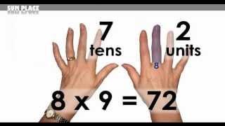 Learn your 9 times table fast using your fingers!